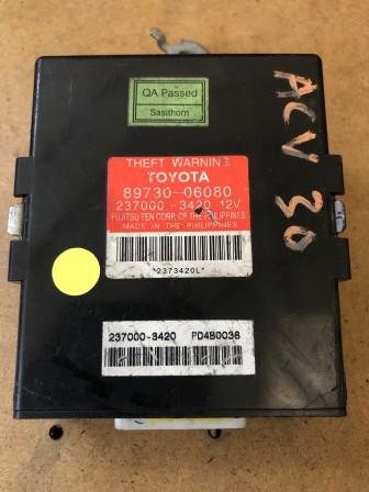 ECU 89730-06080 TOYOTA ACV30 ECU THEFT WARNING